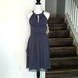 Eliza J Beaded collar dress